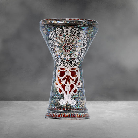 The Brown Heart Blue Pearl Darbuka