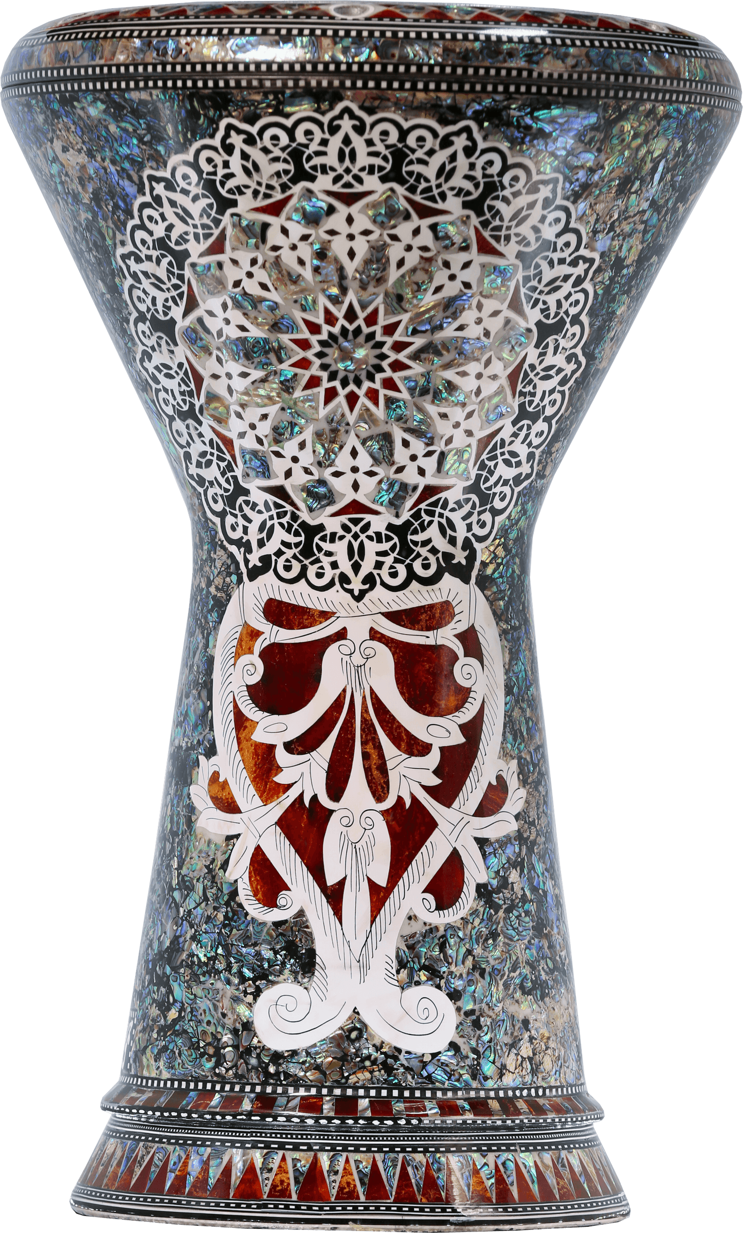 The Brown Heart Blue Pearl Darbuka