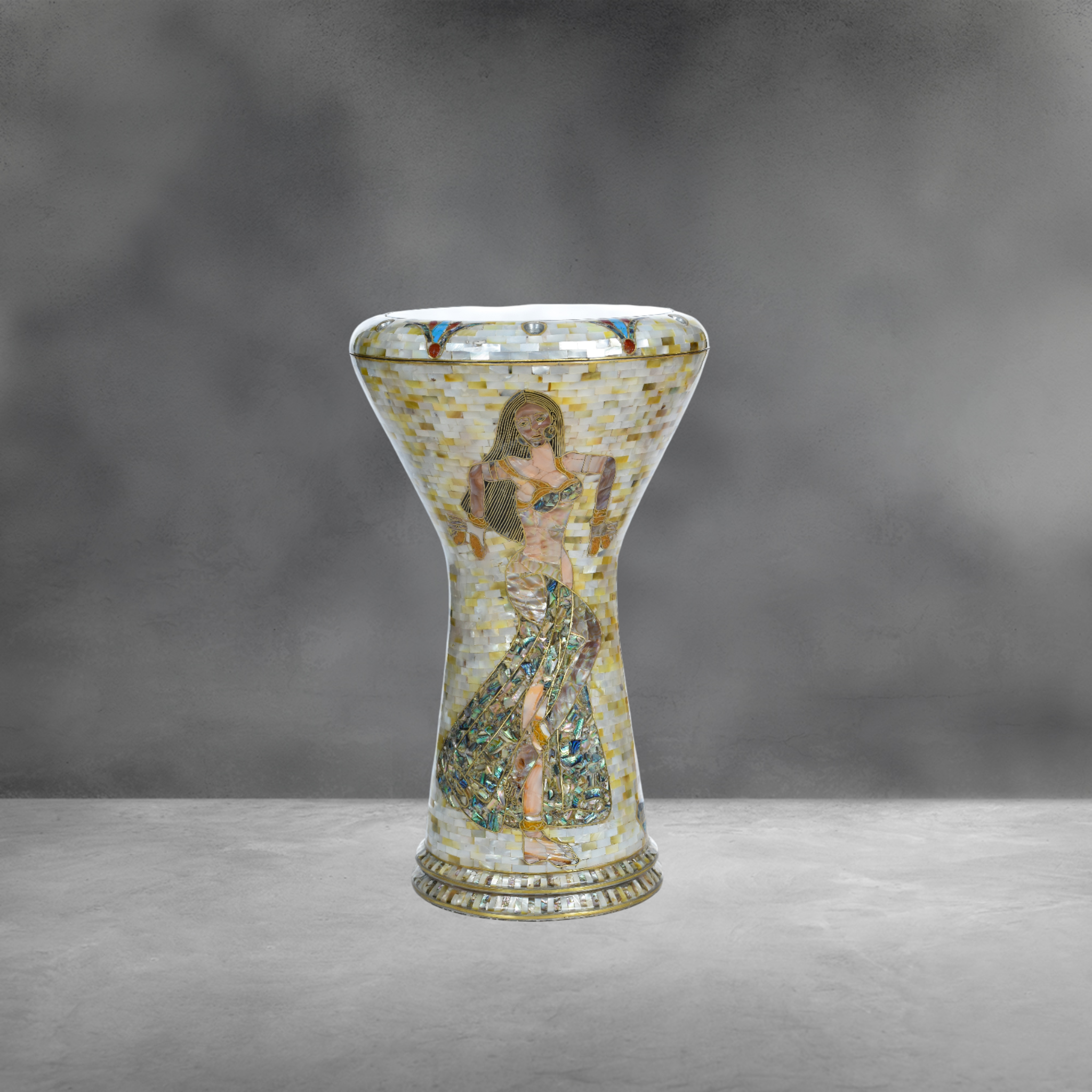 Al Raqessa White Pearl * Limited Edition Darbuka *