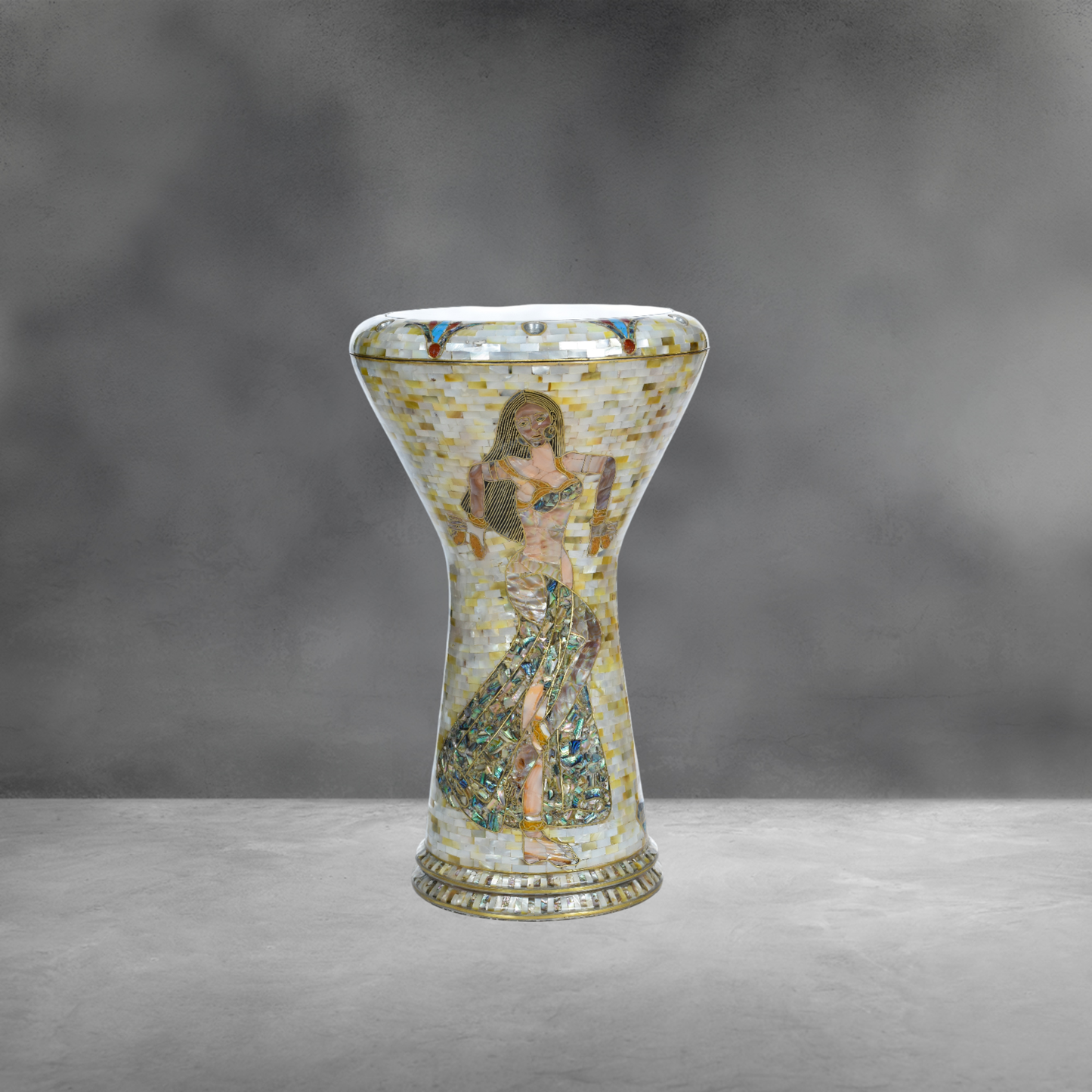 Al Raqessa White Pearl * Limited Edition Darbuka *